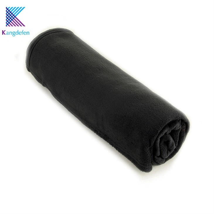 Black Polar Fleece Blanket